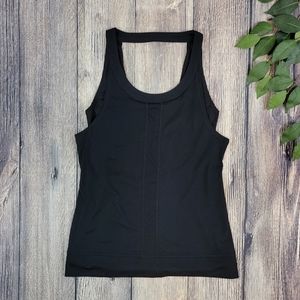 Lucy Double Layer Scoop Neck Yoga Athletic Tank Top